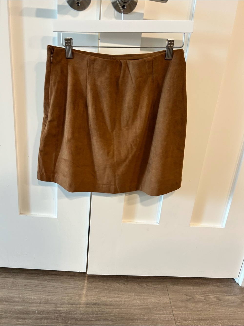 Abercrombie & Fitch Brown Faux-Suede Mini Skirt